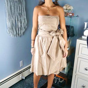BCBGMAXAZRIA Beige/Tan Cocktail Dress